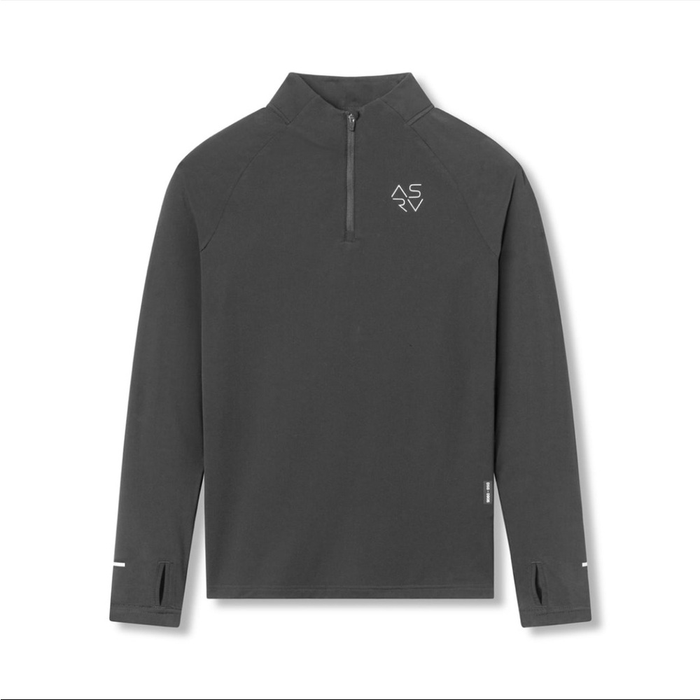 Mens L, ASRV 0906. Thermal Training Quarter Zip - Space Grey "Cyber"